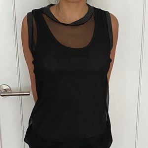 Casual grey and black dress